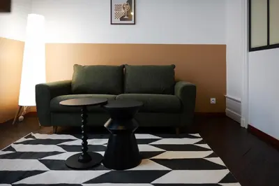 Coin salon dans l'établissement bel appartement 2-4 personnes coeur de ville Angers