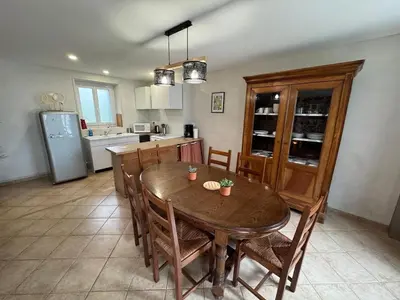 Cuisine ou kitchenette dans l'établissement Gîte du Tilleul - un petit coin de nature