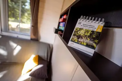 Plan de l'établissement Chalet confort, Proche Puy duFou, plan d'eau privé