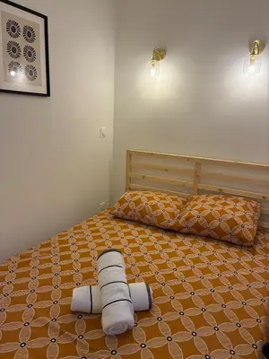 Un ou plusieurs lits dans un hébergement de l'établissement Appartement Chic 4 personnes - Plein Centre Historique