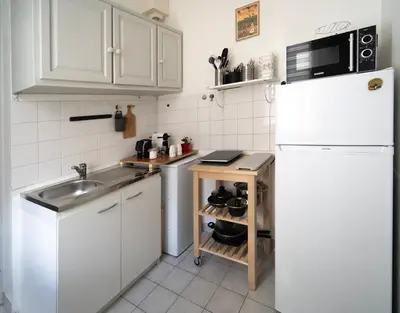 Cuisine ou kitchenette dans l'établissement Helmer Ding Home