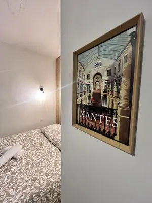Un ou plusieurs lits dans un hébergement de l'établissement Petit Viarme 2 people Wifi TV