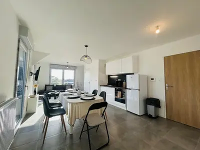 Cuisine ou kitchenette dans l'établissement Casa Orgemont