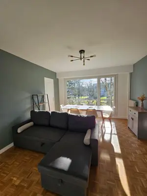 Coin salon dans l'établissement Appartement 3 chb 6 à 8 pers au pied des transports