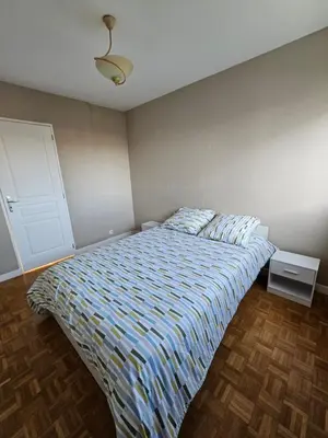 Un ou plusieurs lits dans un hébergement de l'établissement Appartement 3 chb 6 à 8 pers au pied des transports