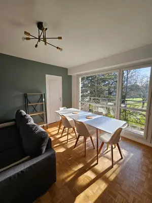 Coin salon dans l'établissement Appartement 3 chb 6 à 8 pers au pied des transports