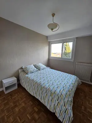 Un ou plusieurs lits dans un hébergement de l'établissement Appartement 3 chb 6 à 8 pers au pied des transports