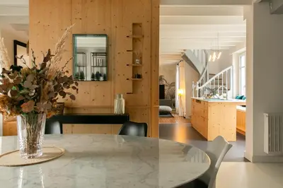 Coin salon dans l'établissement Villa Bel Air - Maison avec jardin, vue sur la Loire