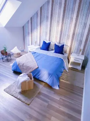 Un ou plusieurs lits dans un hébergement de l'établissement Appartement au calme - T3, Ancenis, A11