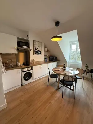 Cuisine ou kitchenette dans l'établissement Casa Foglia - Near station, view of Jardin des Plantes