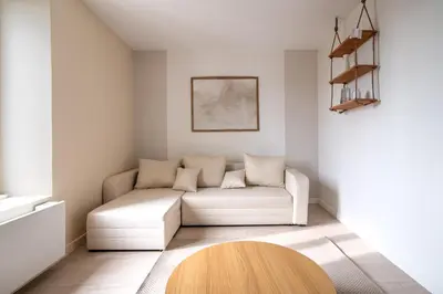 Coin salon dans l'établissement La Parenthèse - Proche Puy du Fo u - 2 appartements équipés et confortables au coeur des Herbiers
