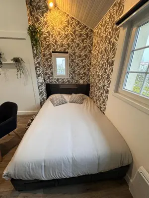 Un ou plusieurs lits dans un hébergement de l'établissement Appartement - Les Herbiers, France