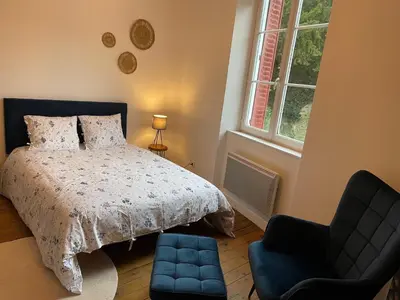 Un ou plusieurs lits dans un hébergement de l'établissement Petite maison au cœur de la ville
