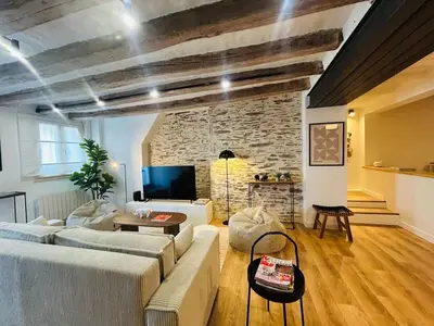 Télévision ou salle de divertissement dans l'établissement Casa Bohème Chic