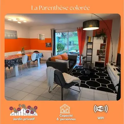 La Parenthèse colorée - spacieux - 12mn du Parc