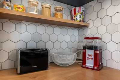Cuisine ou kitchenette dans l'établissement Le Vintage, original et élégant !