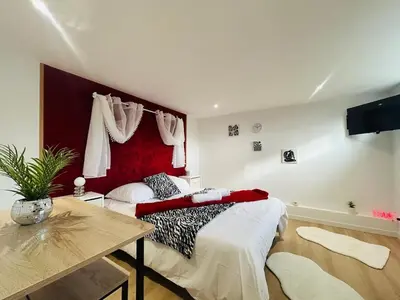 Un ou plusieurs lits dans un hébergement de l'établissement Casa Rubis