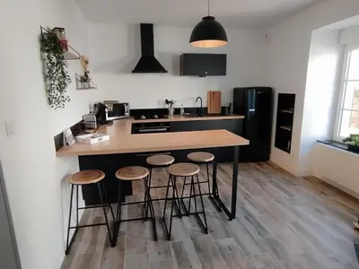 Cuisine ou kitchenette dans l'établissement Les trois croisettes