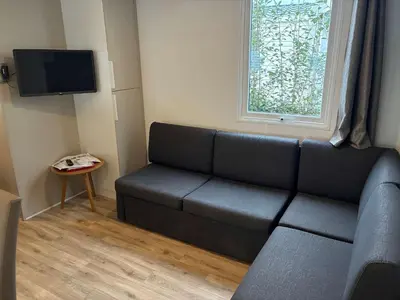 Télévision ou salle de divertissement dans l'établissement Le parc des roselieres 54 Saint Hilaire de Riez