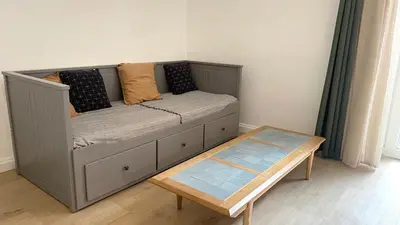 Un ou plusieurs lits dans un hébergement de l'établissement Maisonnette duplex