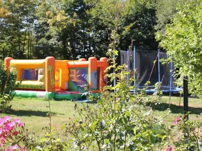 Aire de jeux pour enfants de l'établissement Mobil-home confortable avec terrasse pour 4 personnes - API-1-52-1361