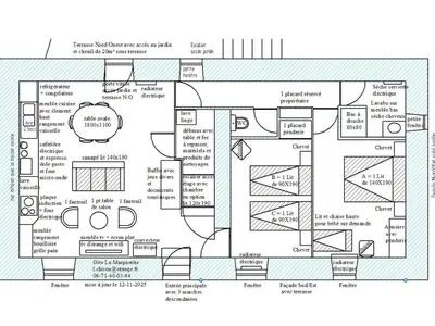 Plan de l'établissement Gîte familial cosy à proximité du Puy du Fou - FR-1-426-598