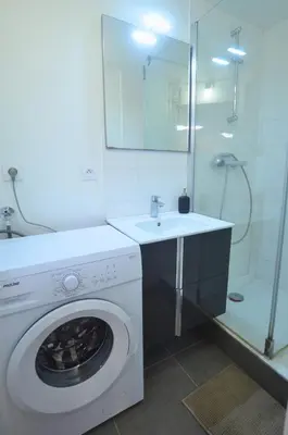 Salle de bains dans l'établissement Centre Historique de Nantes - Grand T2 de 52 m - 4 personnes