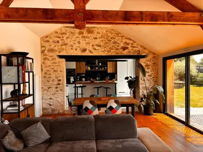 Coin salon dans l'établissement Le Clos des Melieres