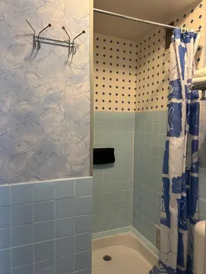Salle de bains dans l'établissement Hotel le France, Redon