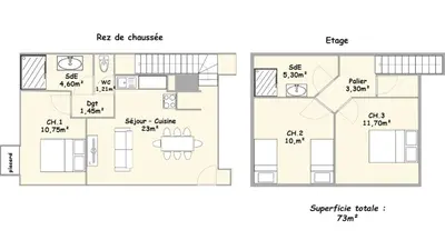 Plan de l'établissement La maison de la chaussée