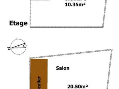 Plan de l'établissement Maison rénovée à Mortagne-sur-Sèvre avec terrasse et WiFi - FR-1-426-599