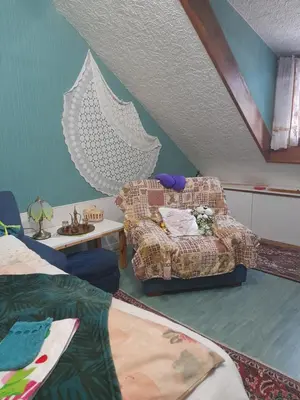 Un ou plusieurs lits dans un hébergement de l'établissement chambre d'hôte La Varenne
