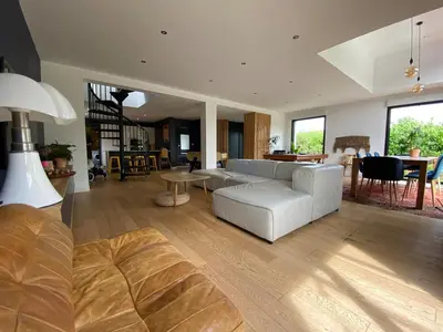 Coin salon dans l'établissement Maison en Campagne nantaise