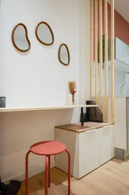Cuisine ou kitchenette dans l'établissement charmant studio - coeur de ville - 2 personnes