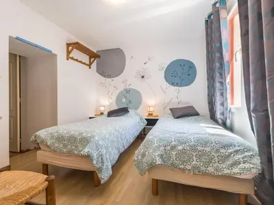 Un ou plusieurs lits dans un hébergement de l'établissement Gîte calme proche Nantes, idéal famille, WiFi, animaux bienvenus - FR-1-306-1323