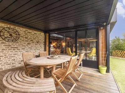 Terrasse ou espace extérieur de l'établissement Gîte industriel proche lac de Grandlieu, parking privatif - FR-1-306-1324