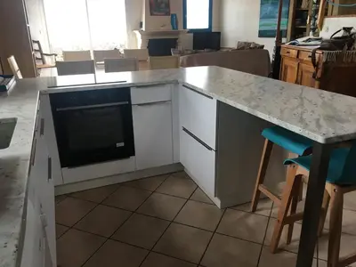 Cuisine ou kitchenette dans l'établissement Villa Caprice des vents