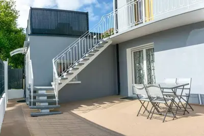 Balcon ou terrasse dans l'établissement T3 Escapade bord de mer