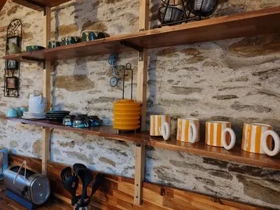 Cuisine ou kitchenette dans l'établissement La Cour Nantaise - T3 calme, proche centre
