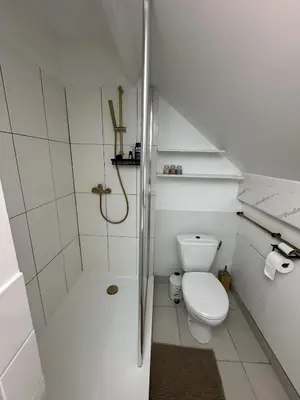 Salle de bains dans l'établissement Appartement T2 cosy aux portes de Nantes