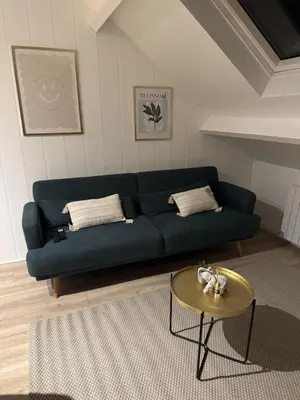 Coin salon dans l'établissement Appartement T2 cosy aux portes de Nantes