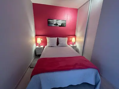 Un ou plusieurs lits dans un hébergement de l'établissement SJ060-035 - Appart Studio cabine 4 couchages SAINT JEAN DE MONTS