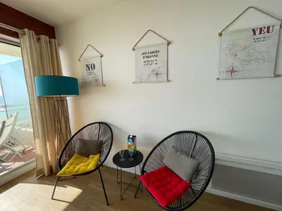 Coin salon dans l'établissement SH290-046 - Appart studio cabine 4 couchages SAINT HILAIRE DE RIEZ