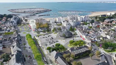 Vue générale sur la mer ou vue sur la mer prise depuis l'appartement