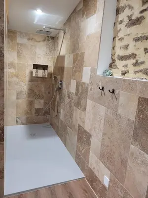 Salle de bains dans l'établissement La Merletière