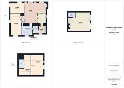 Plan de l'établissement Maison à 50m de la mer, 8 adultes 3 enfants