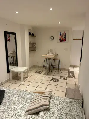 Coin salon dans l'établissement Le Côté Plage - Saint-Nazaire