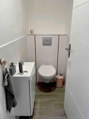 Salle de bains dans l'établissement Mon boudoir en bord de mer