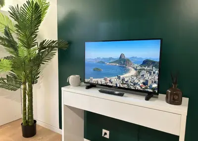 Télévision ou salle de divertissement dans l'établissement La casa Rio de Janeiro - parking & confort