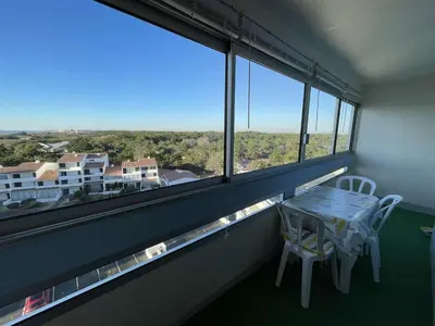 Balcon ou terrasse dans l'établissement SH010-083 - Appart 2 pièces 4 couchages SAINT HILAIRE DE RIEZ